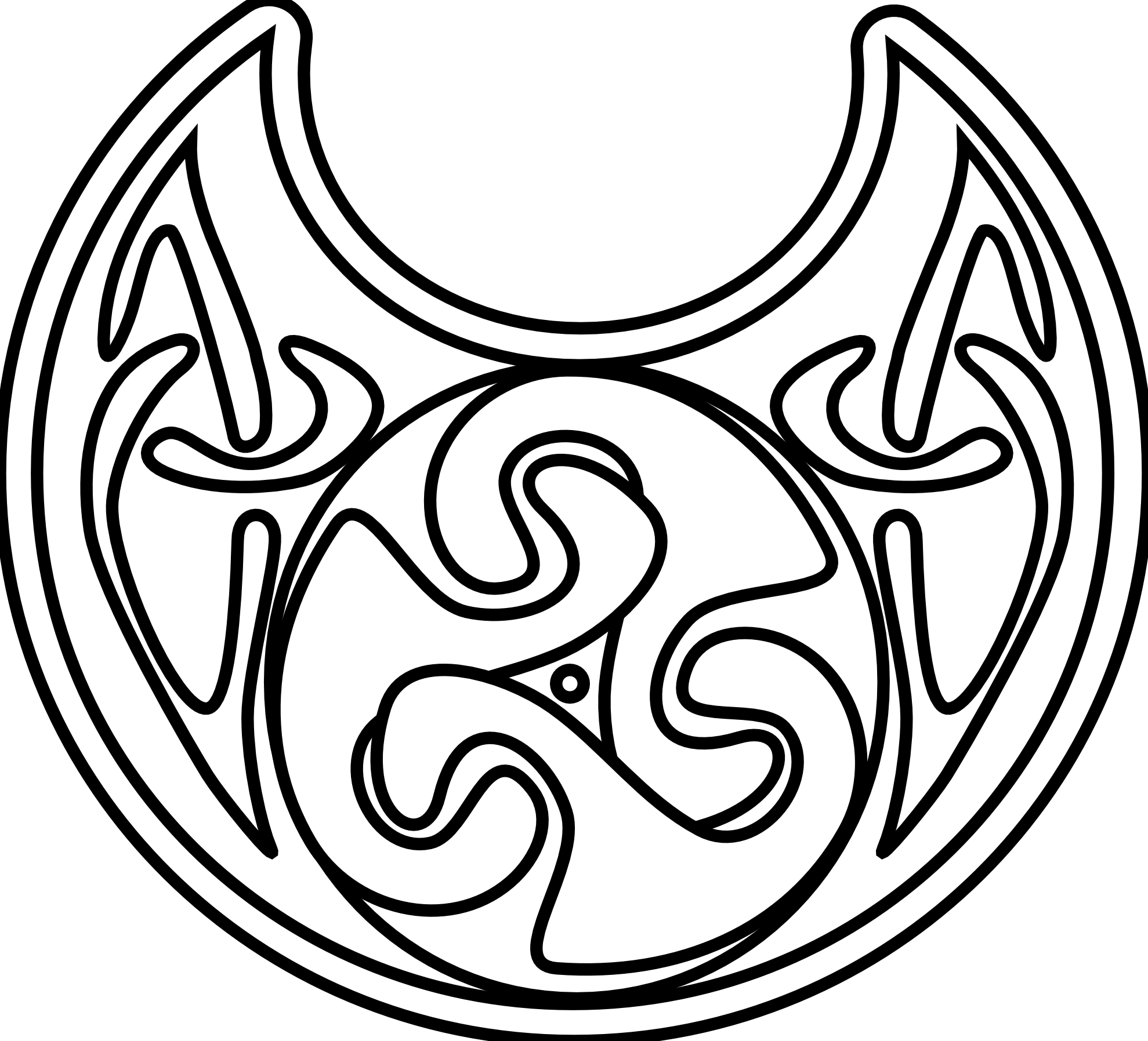 Celtic Necklace Black White Line Art Coloring Sheet Picture 766 Celtic Necklace Black White Line Art Coloring Sheet Picture 766