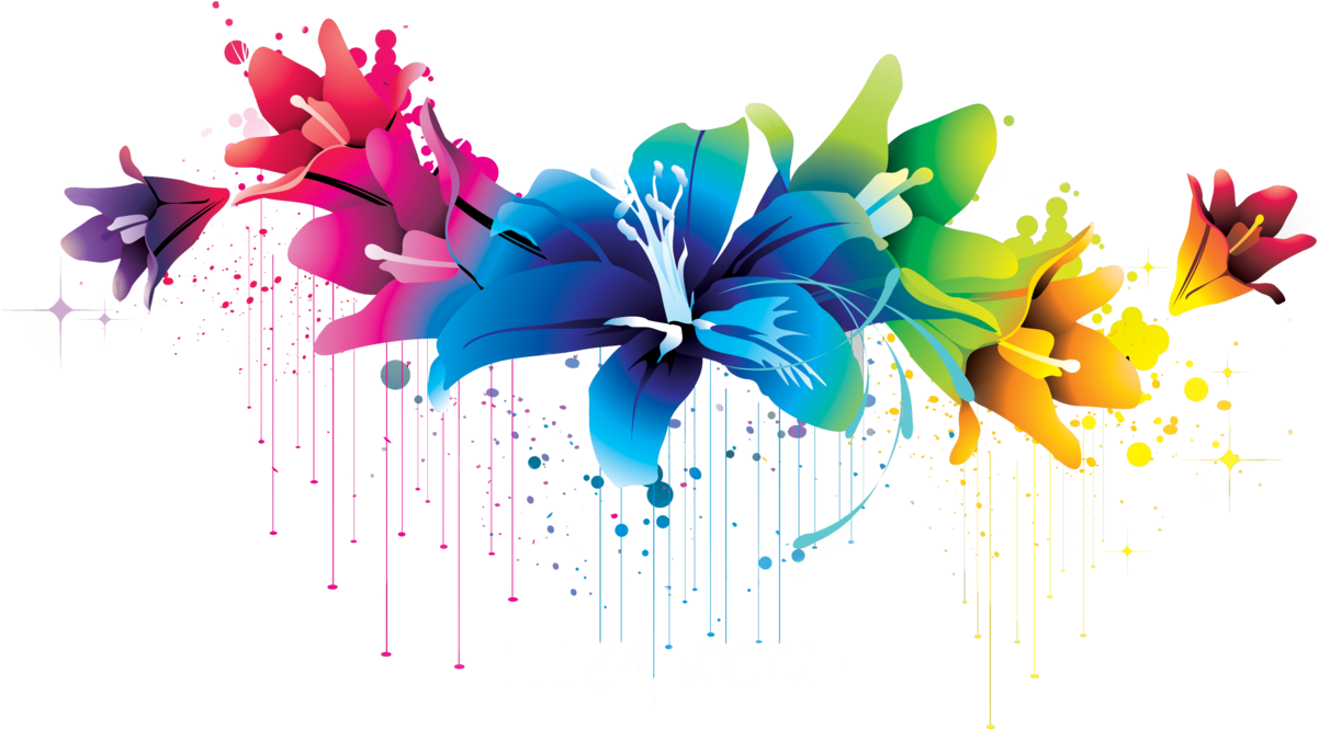 Colorful Flower Vector Clipart Png 4771 Colorful Flower Vector Clipart Png 4771