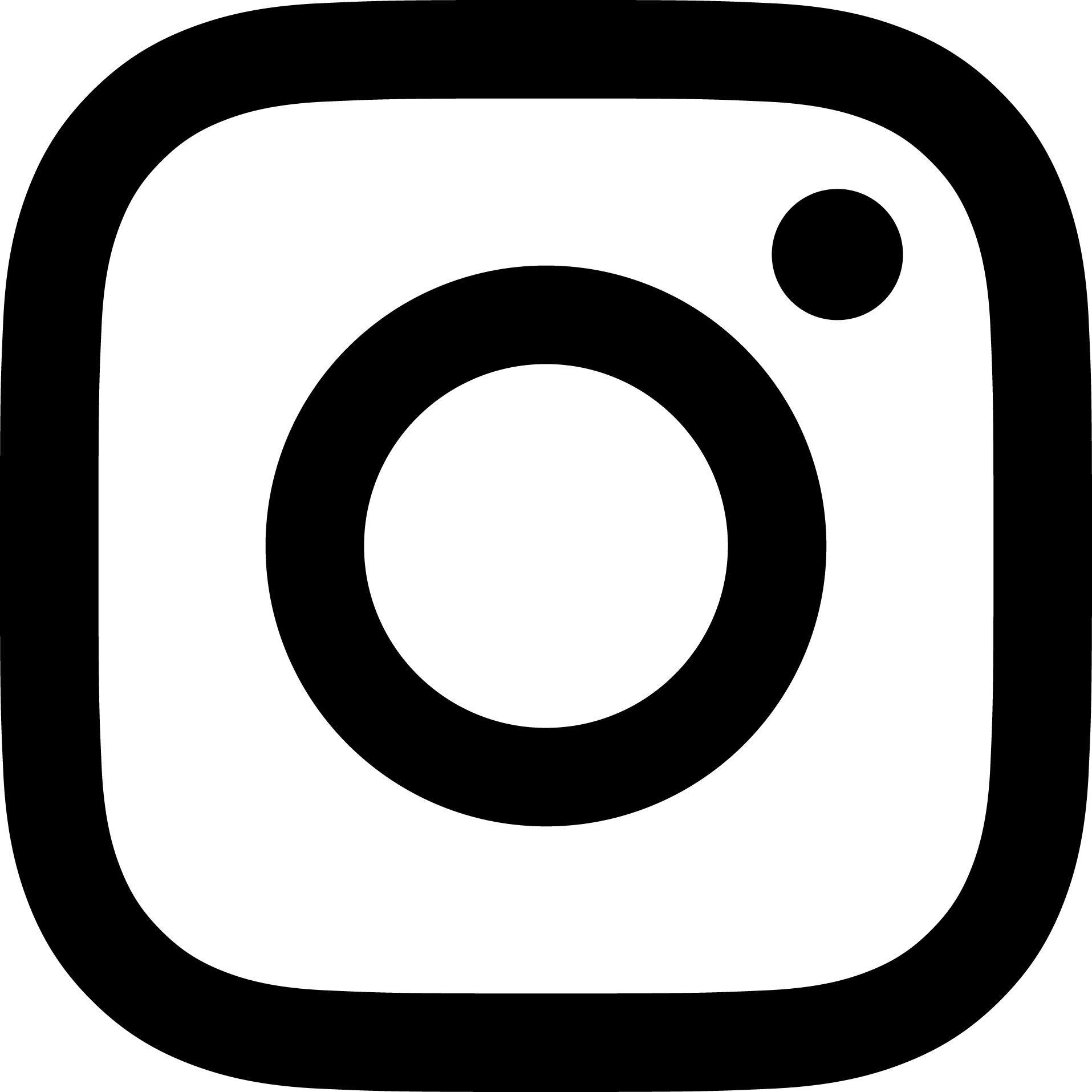 Black Logo Instagram PNG Transparent 13560