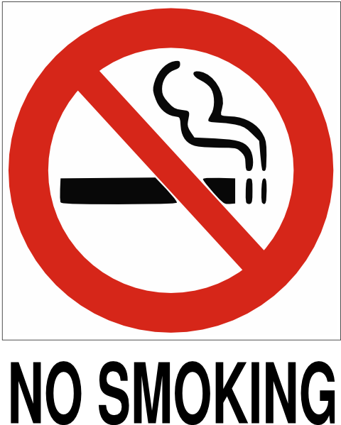 No Smoking With Text Clip Art 6636 No Smoking With Text Clip Art 6636