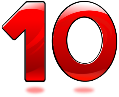 10 Numbers Hd Photo PNG Images