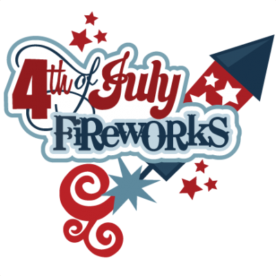 4th Of July Fireworks Logo Png PNG Images