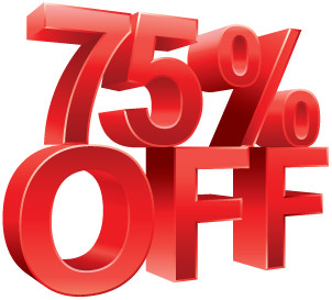 75% Off Image Download PNG Images