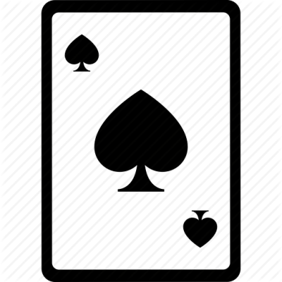 Ace Card Poker Spades Icon PNG Images