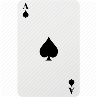 Ace Card Hazard Playing Card Poker Spad Icon PNG Images