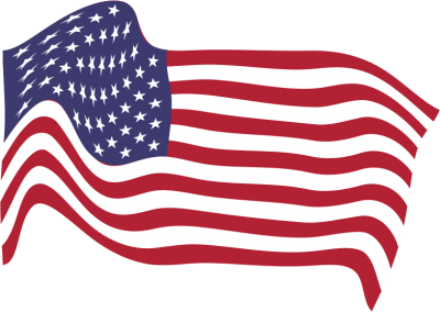 Clipart American Flag Breezy 8 PNG Images