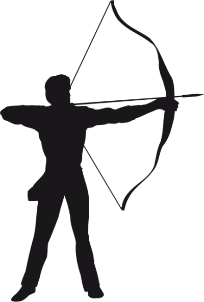 Archery Clip Art Bow And Arrow Bowhunting Silhouette Png PNG Images