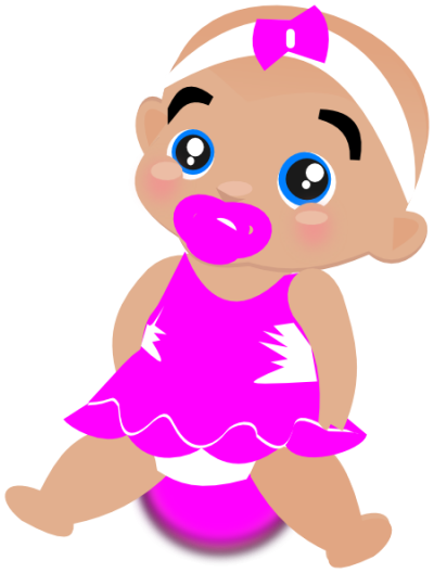 Pink Baby Girl Clipart Png PNG Images