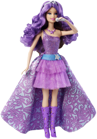 Purple Barbie Doll Png Transparent Image PNG Images