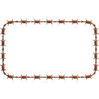 Borders Barbwire Clipart PNG Images