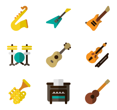 Musical Instrument Icons 2,752 Vector Icons PNG Images