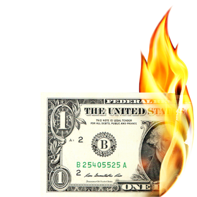 Burning Money Transparent PNG Images