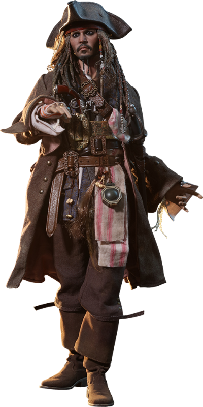 Jack Sparrow Sixth Scale Figure Png PNG Images