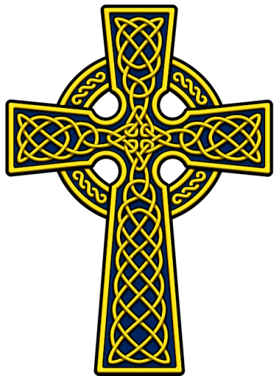 Celtic Cross Clipart Yellow Png PNG Images