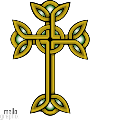 Gold Celtic Cross Png PNG Images