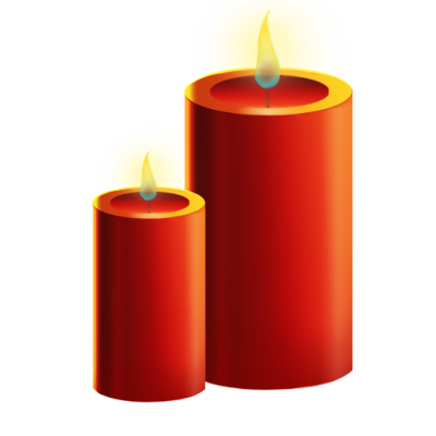 Red Church Candles Transparent Picture PNG Images