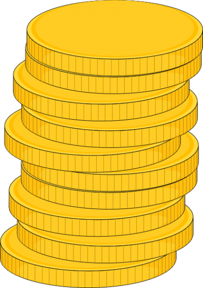 Coin Stack Vector PNG Images