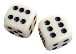 White Dice Transparent PNG Images
