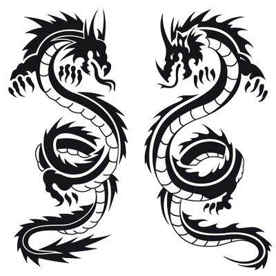 Background Dragon Tattoos PNG Images