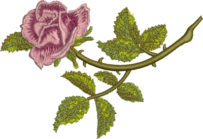 Rosa Embroidery Png PNG Images