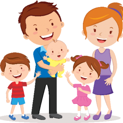 Cartoon Family Transparent Clipart PNG Images