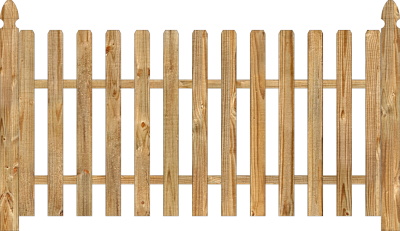 Spaced Picket Wood Fence Images PNG Images
