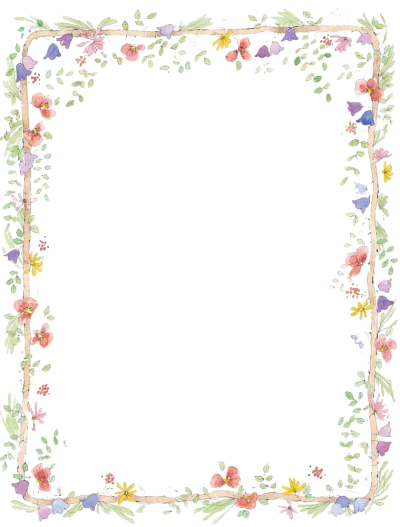 Flowers Borders Png Transparent PNG Images