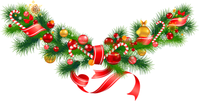 Christmas Decorations Clipart Merry Christmas Garland Images PNG Images
