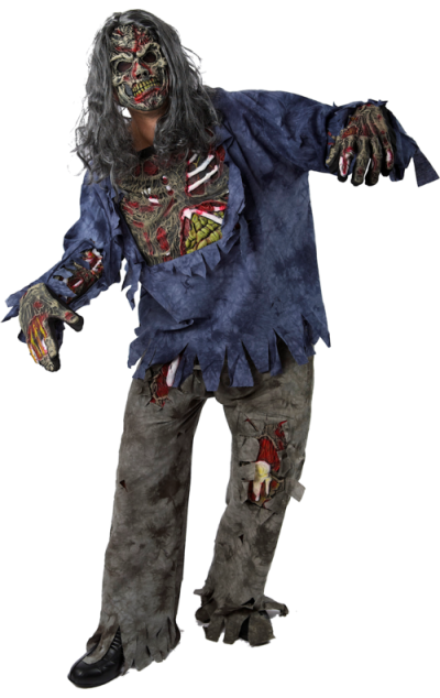 Complete Zombie Halloween Costume Png PNG Images