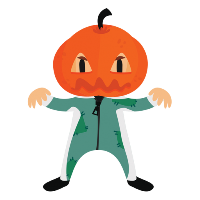 Halloween Cartoon Costume Pumpkin Transparent Png PNG Images