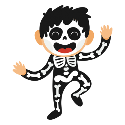 Skeleton Kid Halloween Costume Transparent Png PNG Images