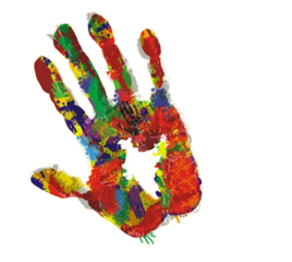 Handprint Colorful Holi Png PNG Images