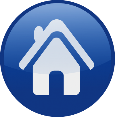 Home Blue Circle Icon PNG Images