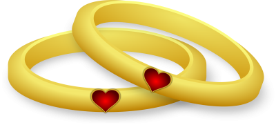 Heart, Gold, Love, Rings, Romance, Wedding, Pictures PNG Images