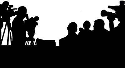 News Conference Paparazzi Silhouette Png PNG Images