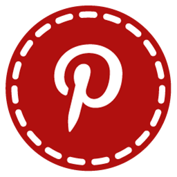 Pinterest Hand Stitch Round Social Icons Png PNG Images