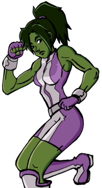 She Hulk Vector PNG Images