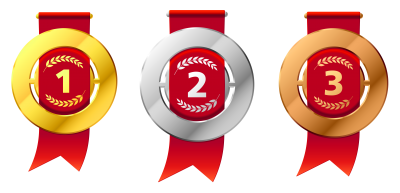 Colorful Medals Images Clipart PNG Images