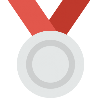 Red Silver Medal Sports Icons Png PNG Images