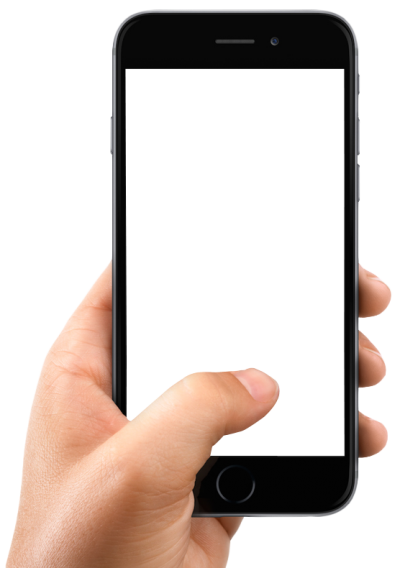 Smartphone With Hand Blank PNG Images