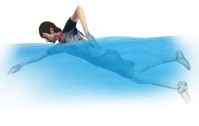 3d Swimming Man Png PNG Images