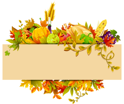 Thanksgiving Clipart Borders Png PNG Images