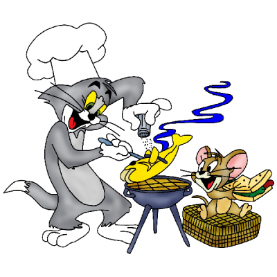 Cartoon Grid Tom And Jerry Clipart PNG Images