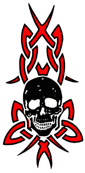Download TRIBAL SKULL TATTOOS Free PNG transparent image and clipart