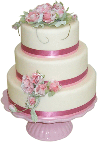Fantastic White Wedding Cake Png PNG Images