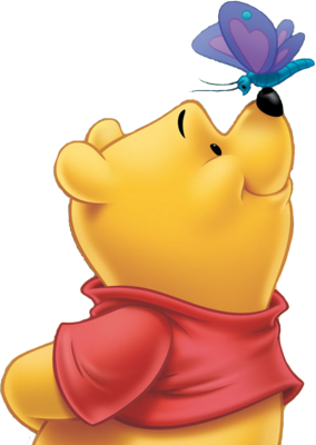 Butterfly Winnie The Pooh Png Desings PNG Images