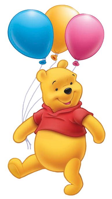 Winnie The Pooh Ballons Clipart PNG Images