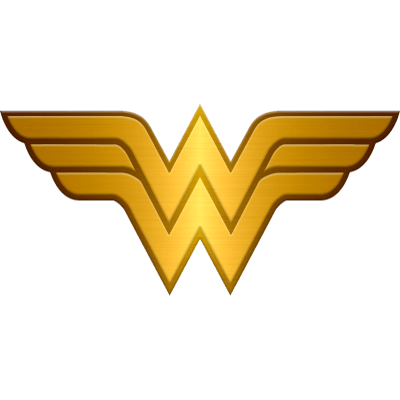 Gold Wonder Woman Logo Metallic Transparent Png PNG Images