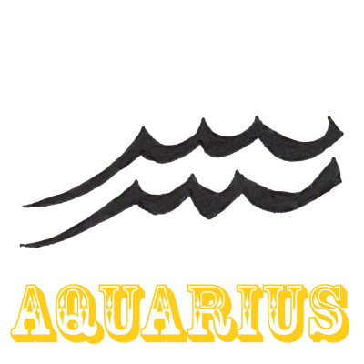 Aquarius Zodiac Sign Tattoo Design Pictures PNG Images