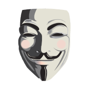 White Anonymous Mask PNG Transparent Background 178x178px - Filesize ...